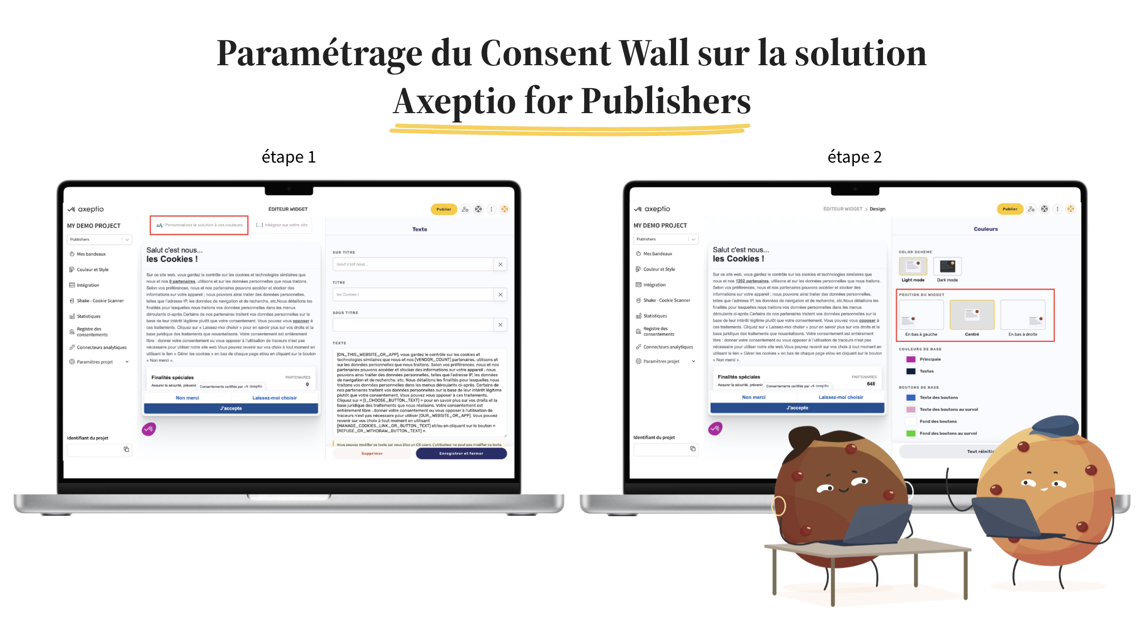 process consent wall Axeptio for publishers